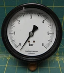 3 1/2" Holland Badotherm Pressure Gauge, - 6 Bar Range Inch Npt. Fixed Price $40.00.