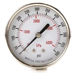 Commercial Pressure Gauge, To 600 Psi, 1/2 In Dial, 1/4 Npt, Center Back. Fixed Price $20.89.