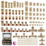 150PCS Brass Dot Push-to-connect Fittings & Compression Air Nylon Tubing Fitt.... Fixed Price $181.72.