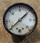 Vintage Usg #12106-1 2"DIAMETER 0-30 Pressure Gauge Untested Good Used. Fixed Price $9.99.