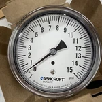 Ashcroft Duralofe Gauge 35-1009-AW-02L-15# 351009AW02L15# 3.5 S9. Fixed Price $26.40.