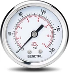 200 Psi Pressure Gauge, 2" Dial Size, 1/4 Npt Back Mount, Waterproof, Stainless. Fixed Price $15.40.