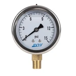 Pressure Gauge,glycerin Liquid FILLED,2.5" DIA,0-15 Psi(single SCALE),1/4" Np.... Fixed Price $16.43.