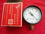 Vintage Nos Ashcroft Gauge, 1/2" 1002 Brass White Face 0-30 Lb Vacuum. Fixed Price $37.50.