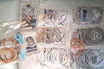 (lot Of 9 Bag) Oem Quincy Air Compressor Models 325, 350, And 370, Metal Gasket. Fixed Price $221.25.