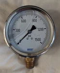 Wika Type 213.53 4" 1500 Psi 1/2 Npt Lower Mount. Fixed Price $40.00.
