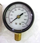 Proflo Pfg 200K Pressure Gauge 2" 0-200 Psi Kg Black 1/4" Npt Lower Mount Nos. Fixed Price $6.89.