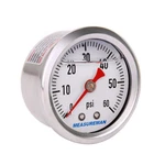 Measureman 1.5" Dial Size, 304 Stainless Steel Case, Liquid Filled Fuel Press.... Fixed Price $18.05.