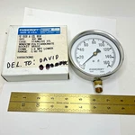 Vintage Ashcroft 10-1008-A 160# Pressure Gauge Gage Mm 0/160 Psi 1/4 Npt Usa. Fixed Price $19.95.