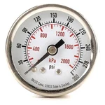 Commercial Pressure Gauge, To 300 Psi, 1/2 In Dial, 1/8 Npt, Center Back. Fixed Price $11.25.