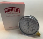 Winters 3-1/2" Fire Sprinkler Systems Pressure Gauge (0 300 Psi) 1/4" Npt. Fixed Price $22.50.