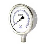Nib 201L-4020 Pressure Gauge 4"DIAL 0-2000 Psi 1/2" Lm Internal Brass S/s Case. Fixed Price $20.95.
