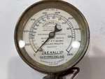 Antique Dewrance & Co. Steam Engine / Boiler Pressure Gauge (c. 1900) All Bras. Fixed Price $119.00.