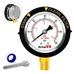 Aetralyb Pool Filter Pressure Gauge - 304 Stainless Steel Case, Lower Mount. Fixed Price $14.99.