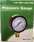1/4 Npt Psi Proplumber Plastic/steel Pressure Gauge # PP200G - New!. Fixed Price $11.95.
