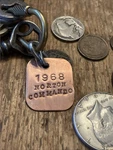 1968 Norton Commando Copper Motorcycle Key Fob. Fixed Price $18.95.