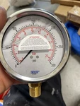 Wika 9734371 4.0" 213.53 Series Liquid Filled Gauge 1/2" Npt Lower Mount 300PSI. Fixed Price $30.00.