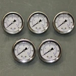(5) Pic 2" Pressure Gauges 202L-208D, 0-60 Psi, 1/8" Npt, Glycerin Liquid Filled. Fixed Price $59.95.