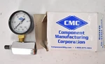 Cmc Test Gauge 0-100 Psi 6018 Black Frame Bottom Mounted W Attachment 2" Dia. Fixed Price $5.99.