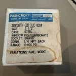 New Ashcroft 35W100TH 02B 600# Pressure Gauge 0/600 Psi 1/2. Fixed Price $16.99.