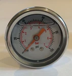 Y379W 100 Psi Bar Liquid Filled Pressure Gauge Water Oil Gas 1.5" 1/8" White. Fixed Price $14.71.