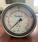 Swagelok Pgi Series Industrial Pressure Gauge 200 Psi 13.8 Bar- No Glycerin. Fixed Price $40.00.