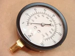 New Marsh 3 1/2" Pressure Gauge 160 Psi 1/4 Npt Bottom Many Available. Fixed Price $20.00.