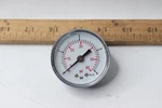 Pressure Gauge Air Oil Or Water 60 Psi 4 Bar 1/2" Stem Face. Fixed Price $26.57.