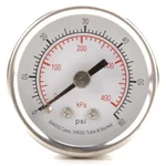 Commercial Pressure Gauge, To 60 Psi, 1/2 In Dial, 1/8 Npt, Center Back. Fixed Price $13.99.