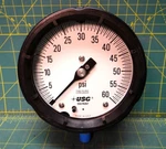 1/2" Ametek Us Gauge Division 1980-155004 60 Psi 1/4" Anpt Bottom Connection. Fixed Price $93.50.