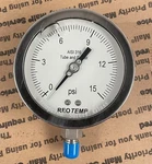 Reotemp Liquid Filled Pressure Gauge 0-15 Psi 4 Face 1/2" Npt. Fixed Price $26.69.