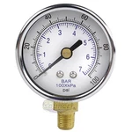 1/8" Npt Air Compressor Lower Mount Pressure Gauge 0-100 Psi Side Wog 2" Face. Fixed Price $12.95.