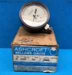 Ashcroft 35 1190A Bellows Gauge In H2O 02L Brass Socket. Fixed Price $29.95.