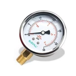 Elecall 2-1/2 Glycerin Liquid Filled Air Pressure Gauge, 0-30PSI, 1/4R. Fixed Price $18.42.