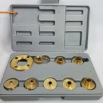 Kempston 99000 10 Piece Solid Brass Router Template Guide Kit With Adaptor. Fixed Price $39.99.