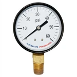 Pressure Gauge 60 Psi -1/2" Diameter 1/4" Npt Bottom Mount. Fixed Price $18.39.