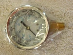Glycerine Filled Gauge 2.5" 0-2000 Psi/bar 1/4NPT Bottom Conn. Fixed Price $23.50.