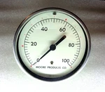 Moore Products 3051-7 4" Gauge 0-100PSI. Fixed Price $23.99.