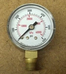 Pressure Gauge, 1-1/2" Face 6000 Psi, Lot Of Pieces, 4FLT4 Grainger. Fixed Price $15.00.