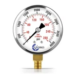 2-1/2" Pressure Gauge, Chrome Plated Steel Case, Dry, 0-4000 Psi/kpa, Lower M.... Fixed Price $18.36.