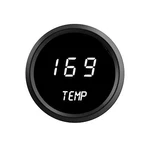 2 1/16" Digital Water Temperature Gauge White Leds Black Bezel Made In The Usa. Fixed Price $68.95.