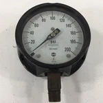 Amatek Usg Solfrunt 33006 0-200PSI Pressure Gauge 4" Face 1/2"NPT. Fixed Price $34.99.