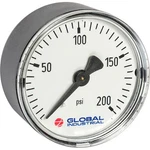 Global Industrial B2781315 1-1/2 Pressure Gauge, 200 Psi, 1/8 Npt Cbm, Plastic. Fixed Price $33.95.