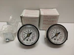 Lot Of (2) New Old Stock! Norgren 1.5" 0-100 Psi 1/8" Pressure Gauges 5PG-320-00. Fixed Price $16.96.