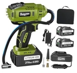 Battery Powered Air Compressor With 2X4000MAH 21V Batteries, Runs Quiet, Auto. Fixed Price $69.28.