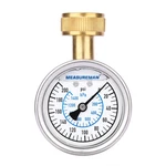 Measureman 2-1/2" Glycerin Filled Stainless Steel Water Pressure Test Gauge, 3/4. Fixed Price $19.36.
