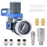 Zhong An Inch Npt 1/4" Regulator/air Coupler&plug+pc Fittings, Blue. Fixed Price $24.64.