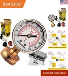 Water Pressure Glycerin Filled Gauge Kit, All Purpose, 6 Parts To 200 .... Fixed Price $40.45.
