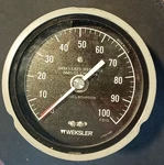 Weksler K-monel Bourdon 3'" Dial Pressure Gauge 100 Psig 049X3-EA23-3PFF-RBBX. Fixed Price $56.99.