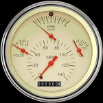 Classic Instruments TE40TSLF Tetra Series, Tan - Combination Gauge. Fixed Price $767.95.